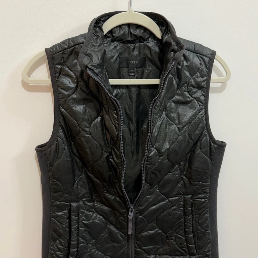 J. Crew Puffer Vest Black XS